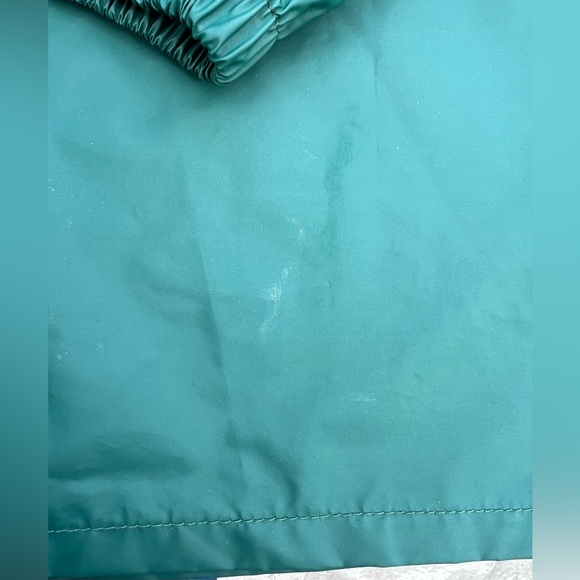 Columbia Men's Large Green Hood Snap Zip‎ Pockets Breathable Waterproof Jacket - Picture 15 of 15